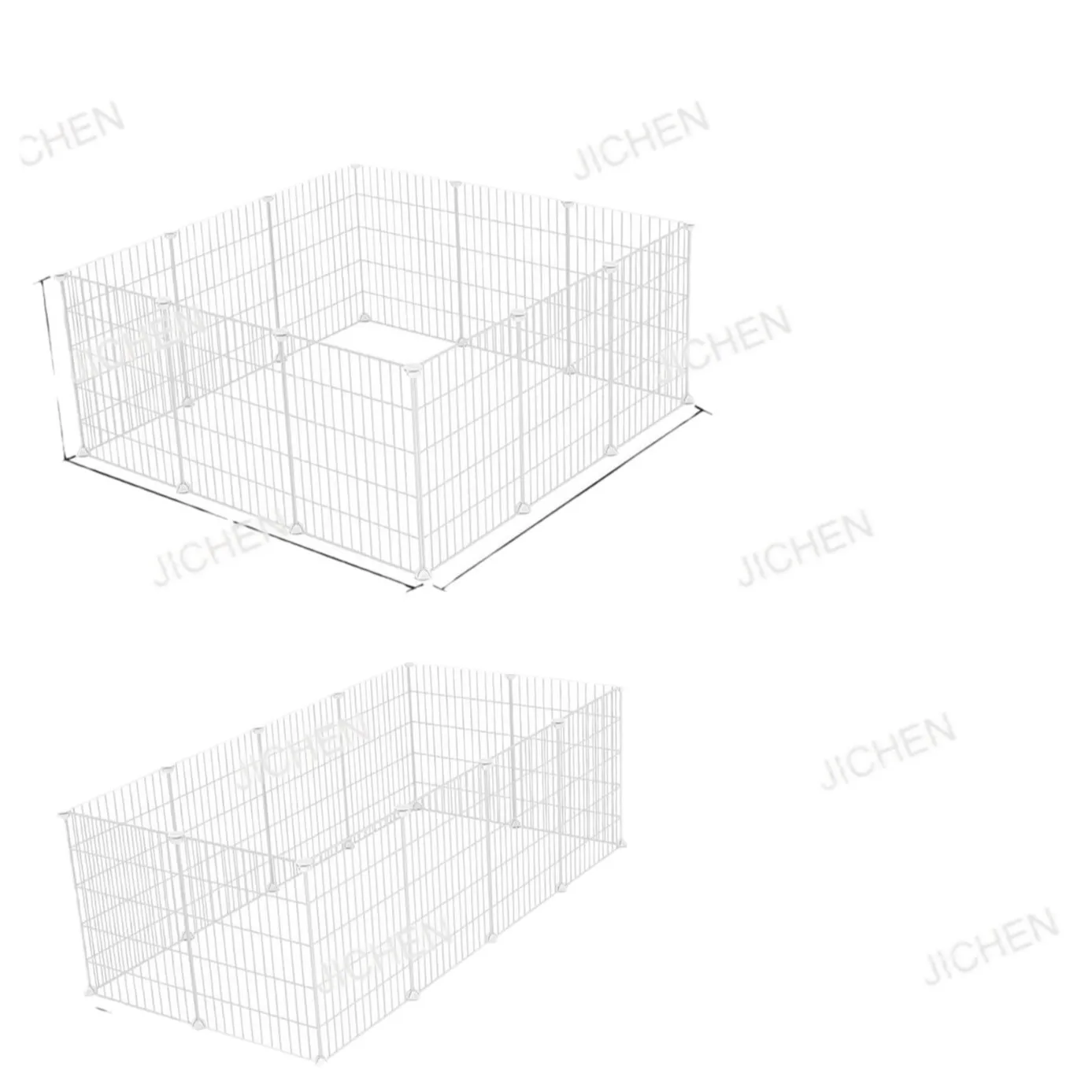 

Neu Fence Household Puppy Cat Barbed Wire Cage Indoor Portable Rabbit Isolation Mesh