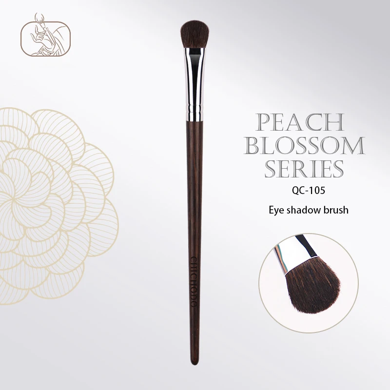 CHICHODO Makeup Brushes-Peach Blossom Series-Eye Shadow Brush Single High Quality Natural Soft Wool Pony Hair Beauty Makeup Tool