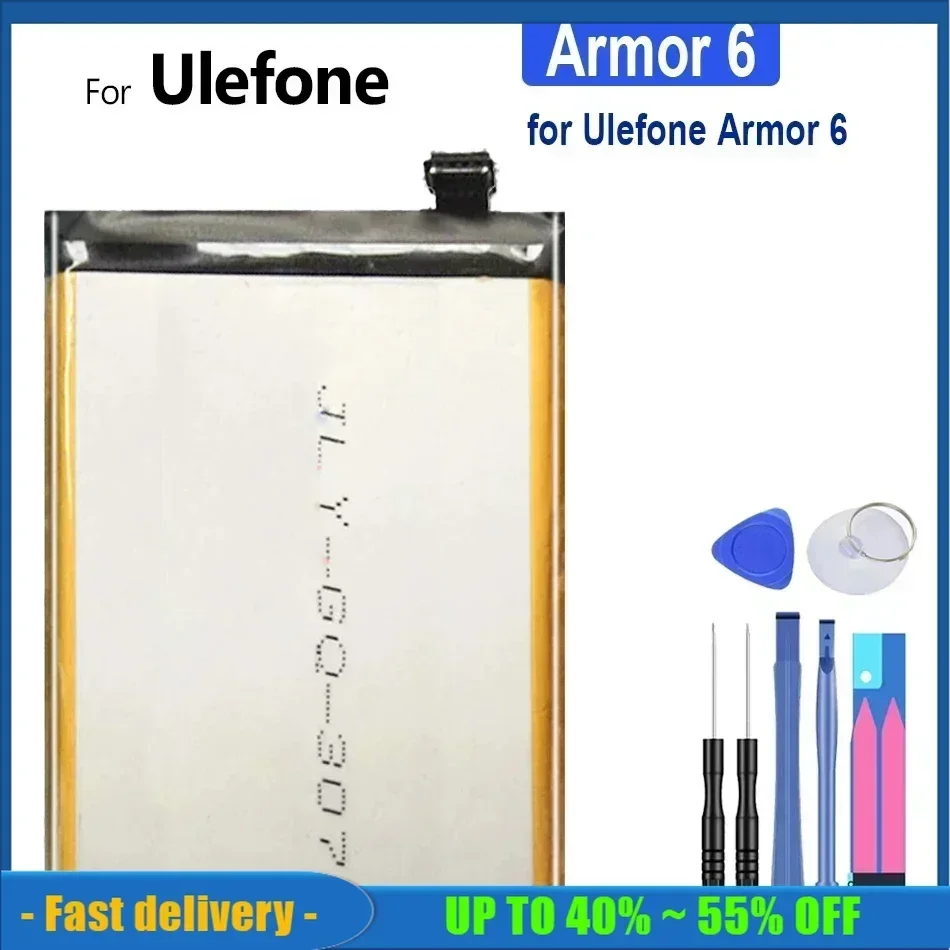 

Аккумулятор 5000 мА · ч, аккумуляторные батареи для телефона Ulefone Armor 6 6E 6S, резервная батарея