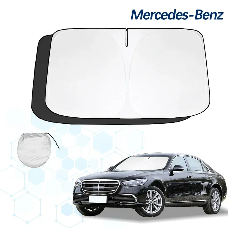 

Car Windshield Sun Shade for Mercedes-Benz S-Class 2015-2024 Reflector Sunshade Offers Protection for Car Interior Accessories