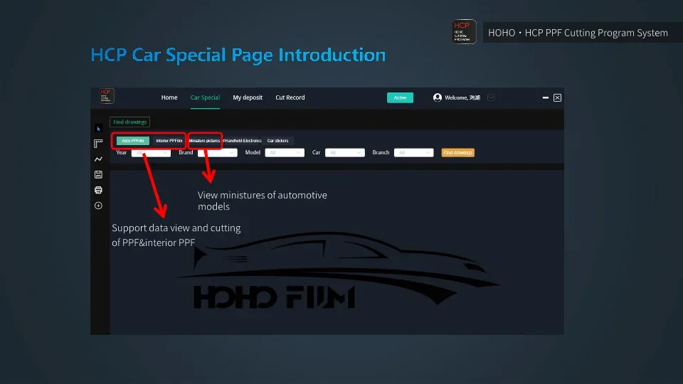 PPF Pre-Cut Software + Equipment Automatic Cutting Machine for Paint Protection Film