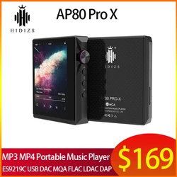 Hidizs AP80 Pro X HIFI Bluetooth MP3 MP4 przenośny odtwarzacz muzyki ES9219C USB DAC MQA FLAC ldap AP80 Pro X Hidizs odtwarzacz MP3