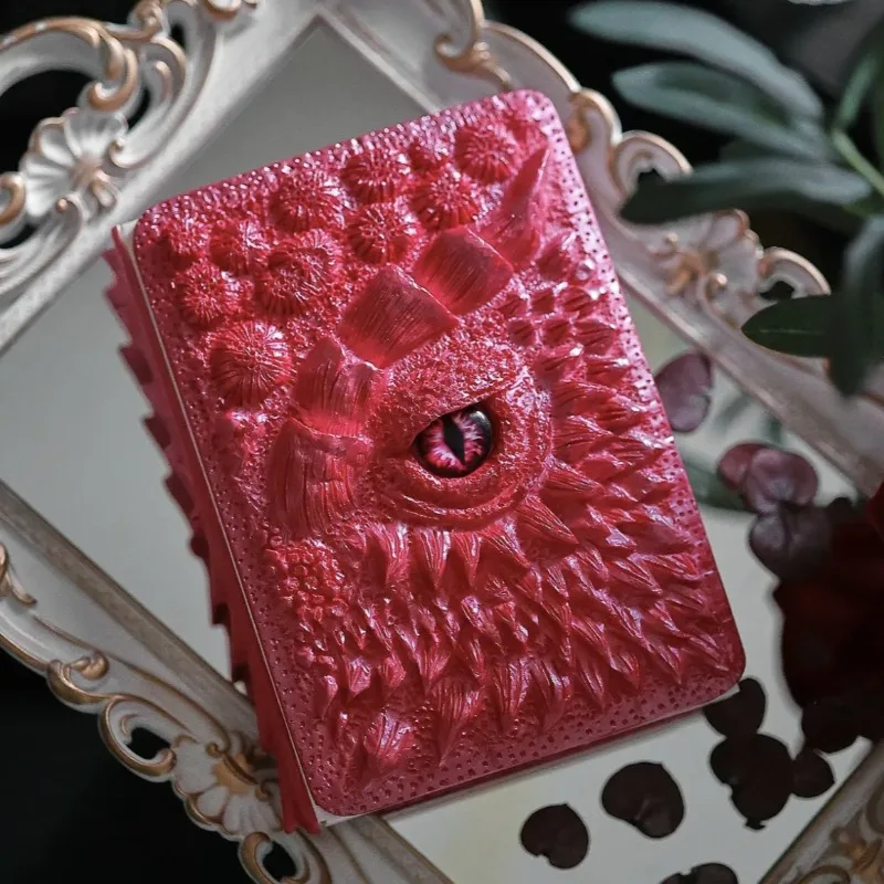 A5 Animated Dragon Eye Book 3D Embossed Hardcover Resin Notebook Blank Inner Pages Writing and Drawing Resin Crafts