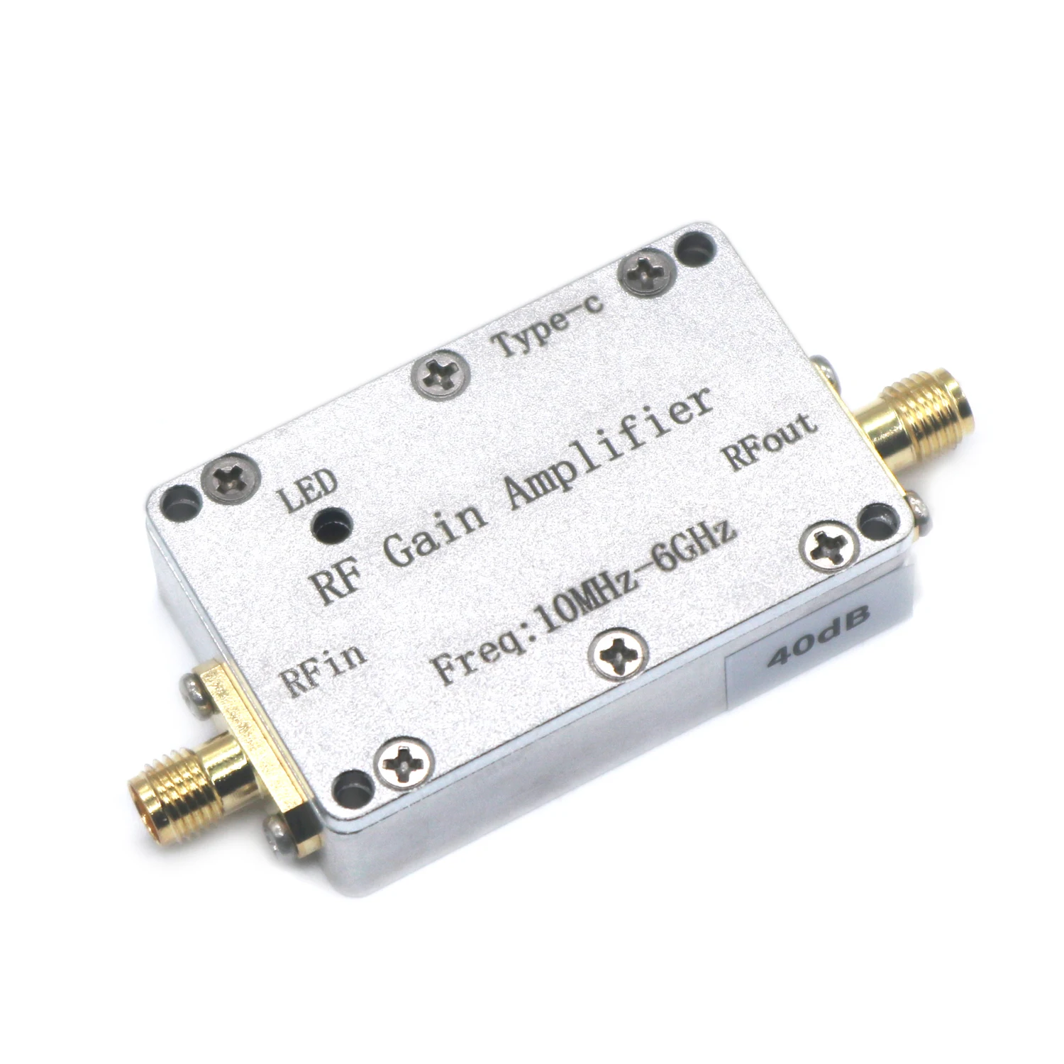 Amplificador de poder do ganho do LNA-RF, 10M-6GHz, 10DB, 20DB, 30DB, 40DB, nivelamento alto, sinal da movimentação, 433M, 915M, 1.2G, 1.5G, 2.4G,