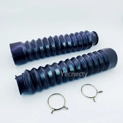 1 Pair Universal Motorcycle Front Fork Gaiter Boot Rubber Dust Cover For Yamaha TW200 TW225 Honda CB400SS Suzuki VV200