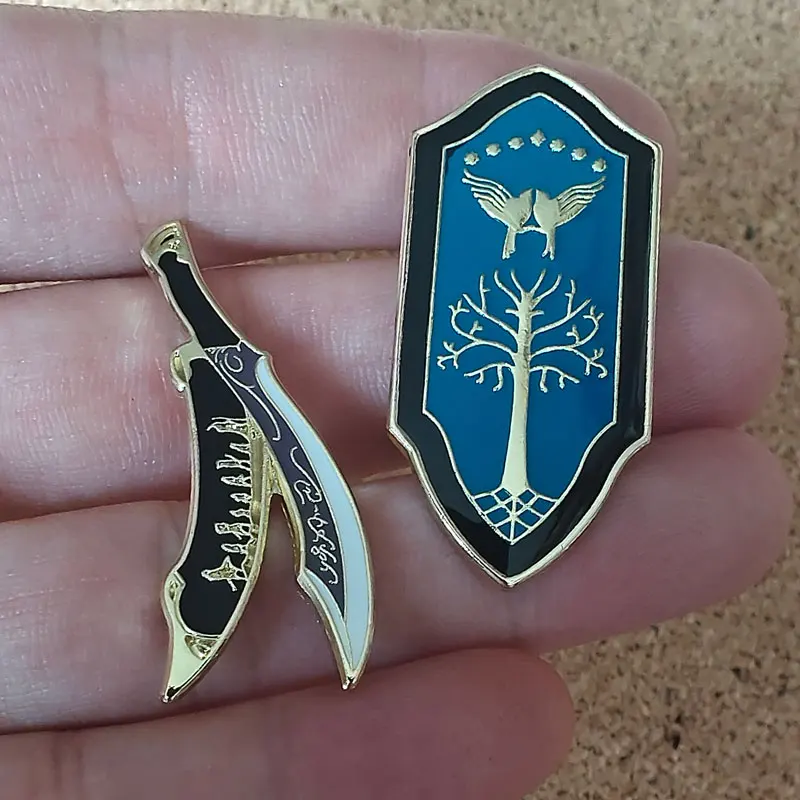 خواتم أفلام المينا دبوس الرب خواتم دبابيس للنساء التلبيب شارة بدبابيس على ظهره زي اكسسوارات هدايا مجوهرات الأزياء #4