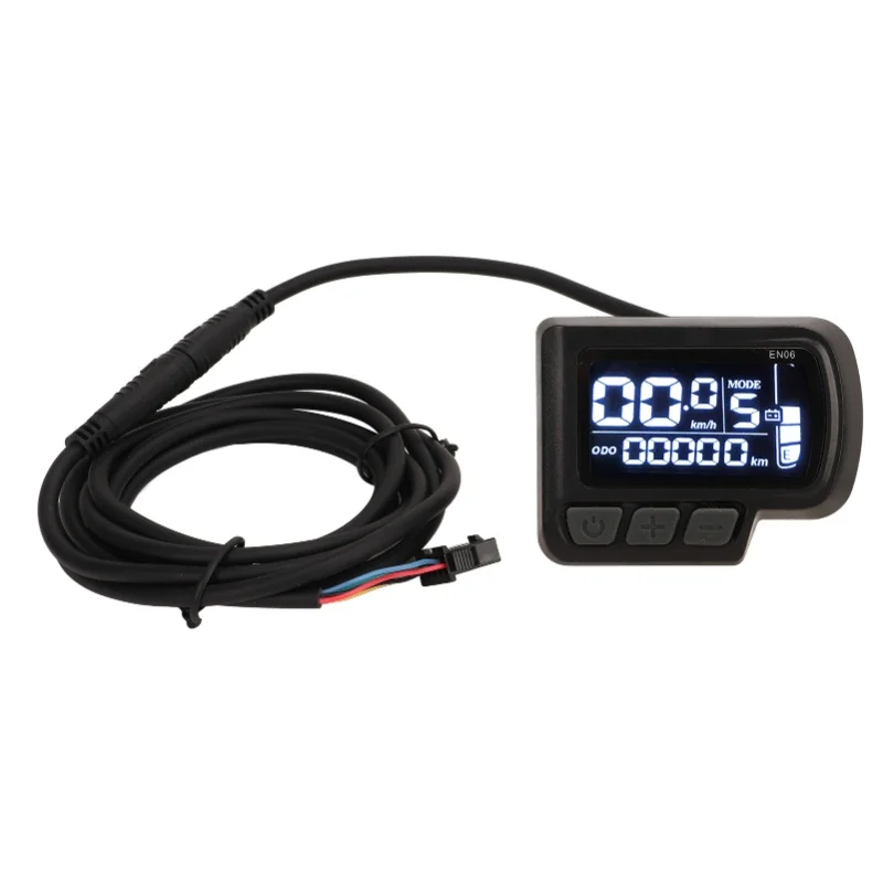 

Electric Bike LCD Display Meter Mountain Bike Display Meter Control Panel With Waterproof Cable 5 Core Wiring