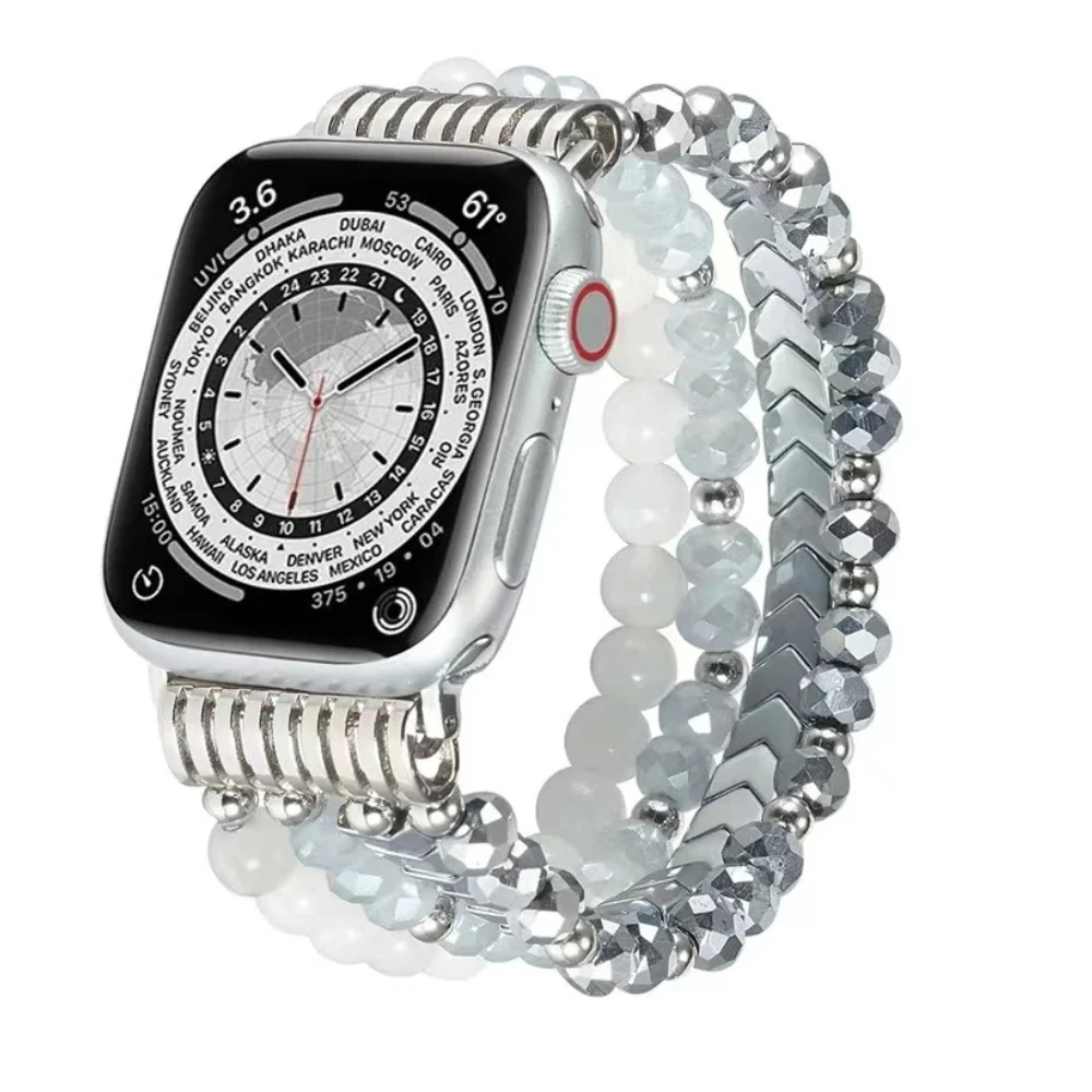 Jewelry+Alloy Metal Strap For Apple Watch Band 46mm 45mm 44mm 41mm 42mm 40mm 49mm Women Wristband iWatch 11 10 9 8 7 6 5 4 SE3