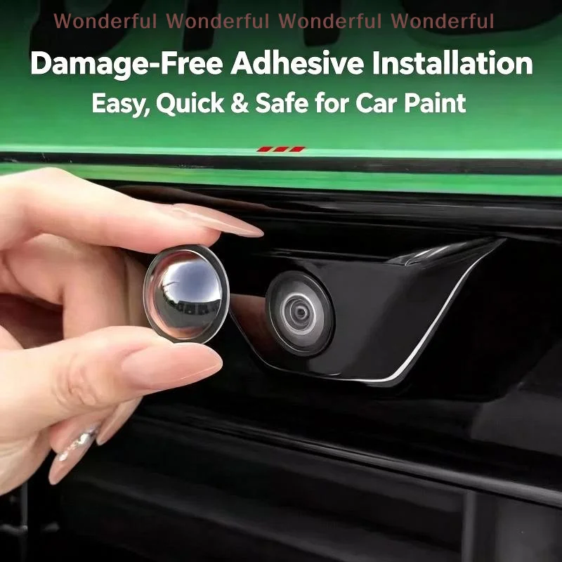 2/4PCS 360 Panoramic Car Reversing Camera Protect Cover Scratch Resistant Universal Fit for All Vehicle Models
