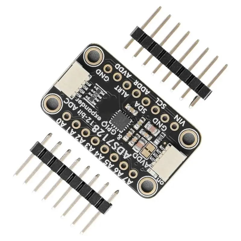 A53M-ADS7128 8-Channel ADC & GPIO Expander Board STEMMA QT / Qwiic Compatible For Adafruit