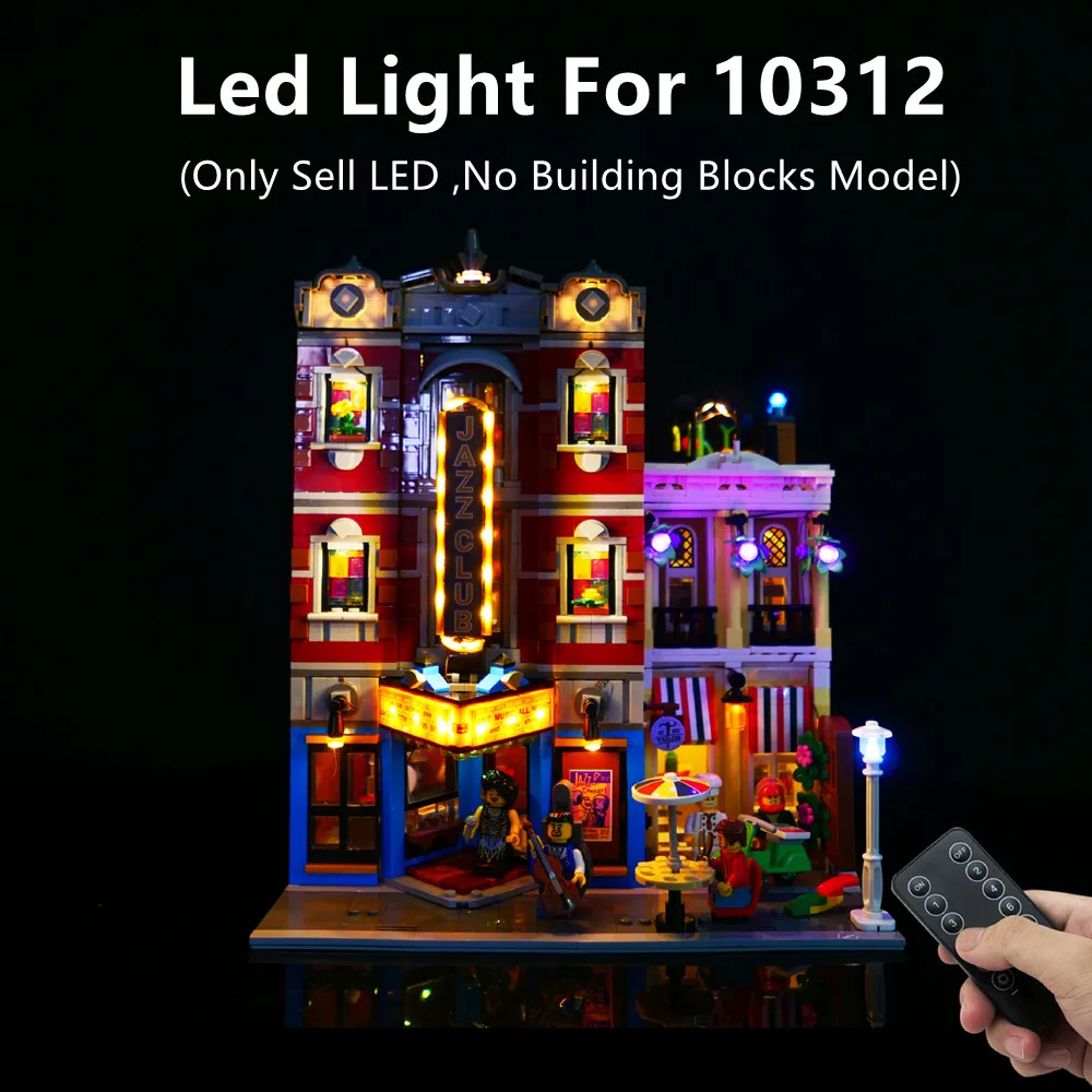 LED Light UP Lit For 10312 Jazz Club Lamp Bricks (Only Sell LED No Building Blocks Model)