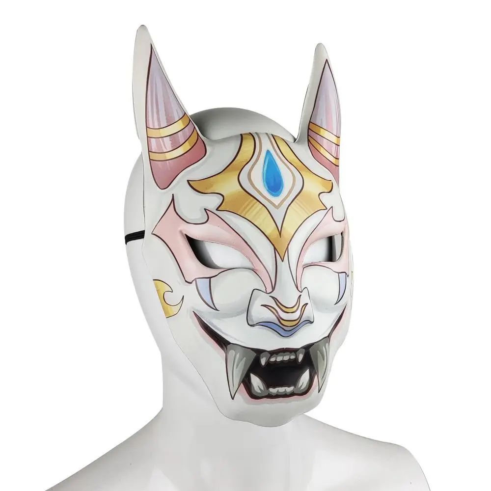 Simple Props Mask Halloween Hannya Masks Full Face Ghost Ghost Hannya Mask Halloween Scary Halloween Masquerade Cospaly Unisex