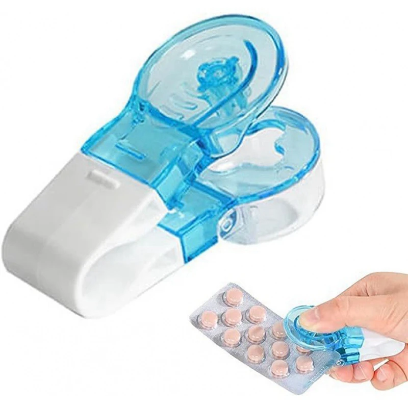 10Pcs Dustproof Pill Dispenser Box With Pill Remover For Easy Medication Access