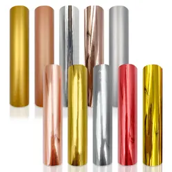 Gold Silver Rose Gold Removable Adhesive Vinyl 6 Sheets 12
