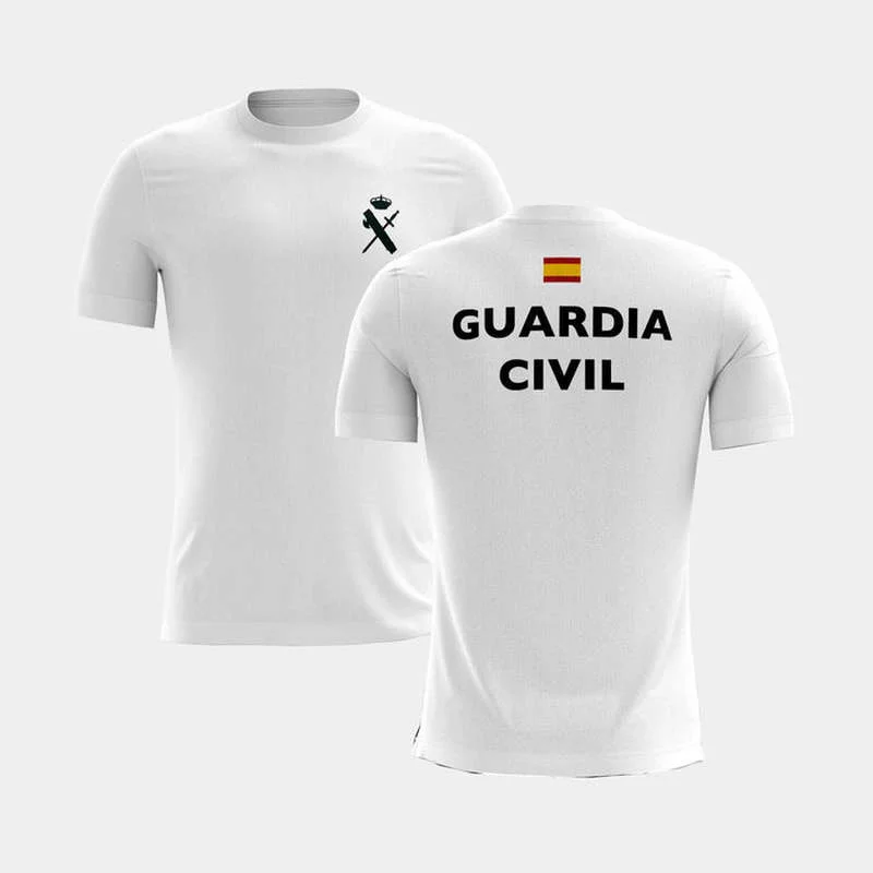 Spainsh support the civil guardメンズtシャツショートカジュアル100% コットンシャツサイズS-3XL