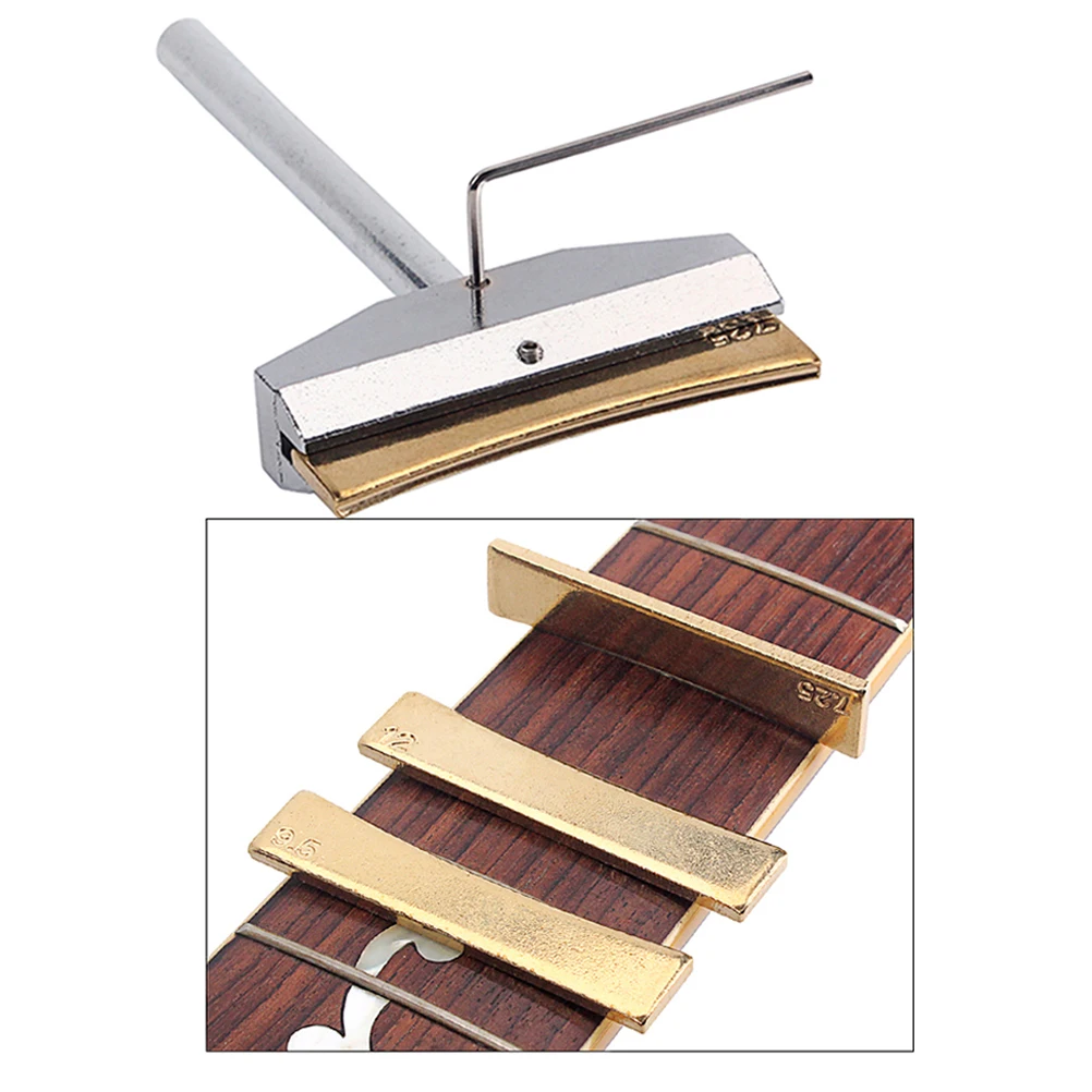 

Wire Pressing Tool Set Electric Guitar Repair Musical Instrument Accessory Caul Inserts Instruments Lamination Fretboard