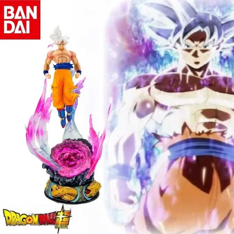 24cm dragon ball super goku anime figura ultra instinto super saiyan estatueta tatue estátua modelo ornamento coleção brinquedo presentes