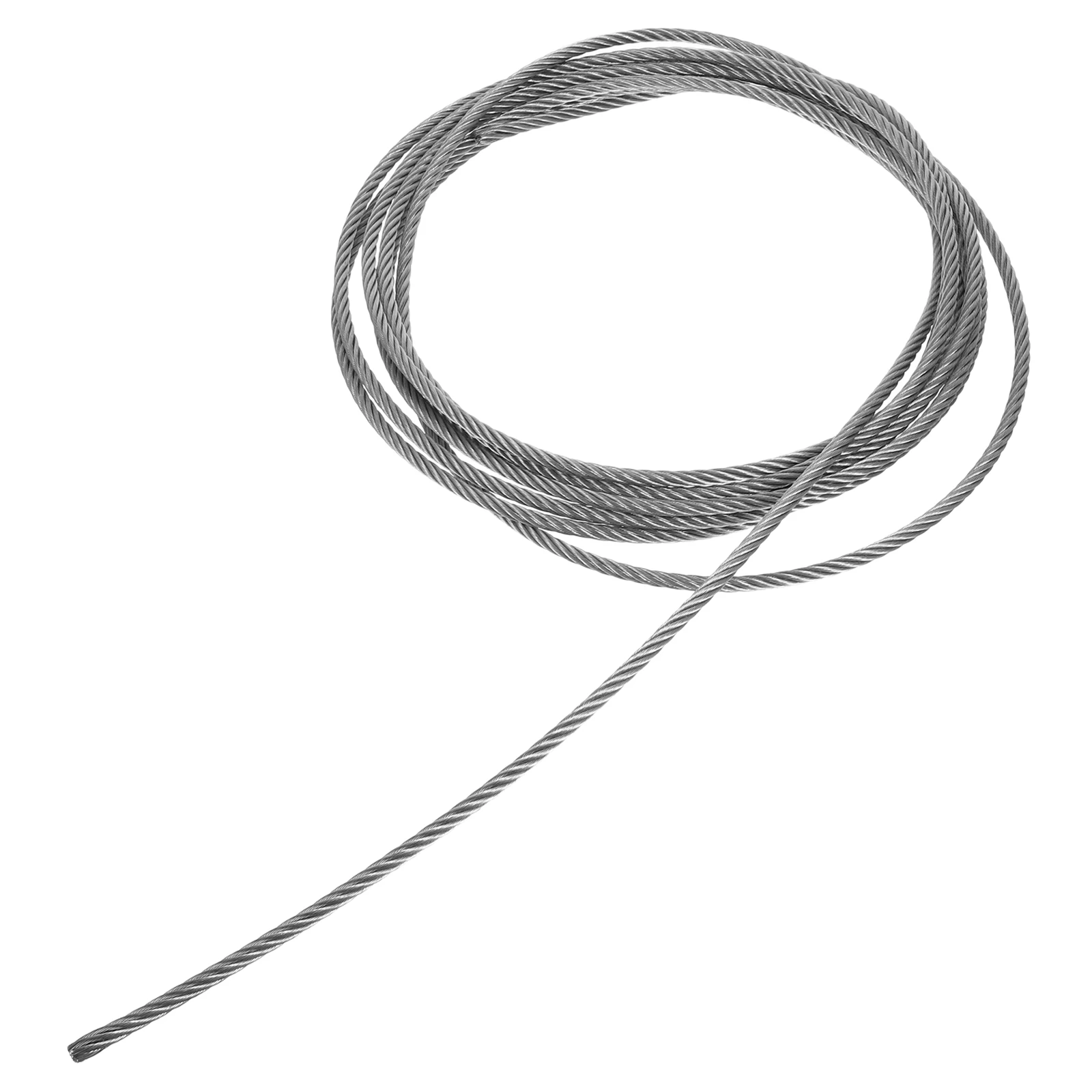 304 Stainless Steel Wire Rope Coated Ultrafine Soft 7x7 Structure Five Meters Versatile Clothesline Hanging Rope Non Slip Drying