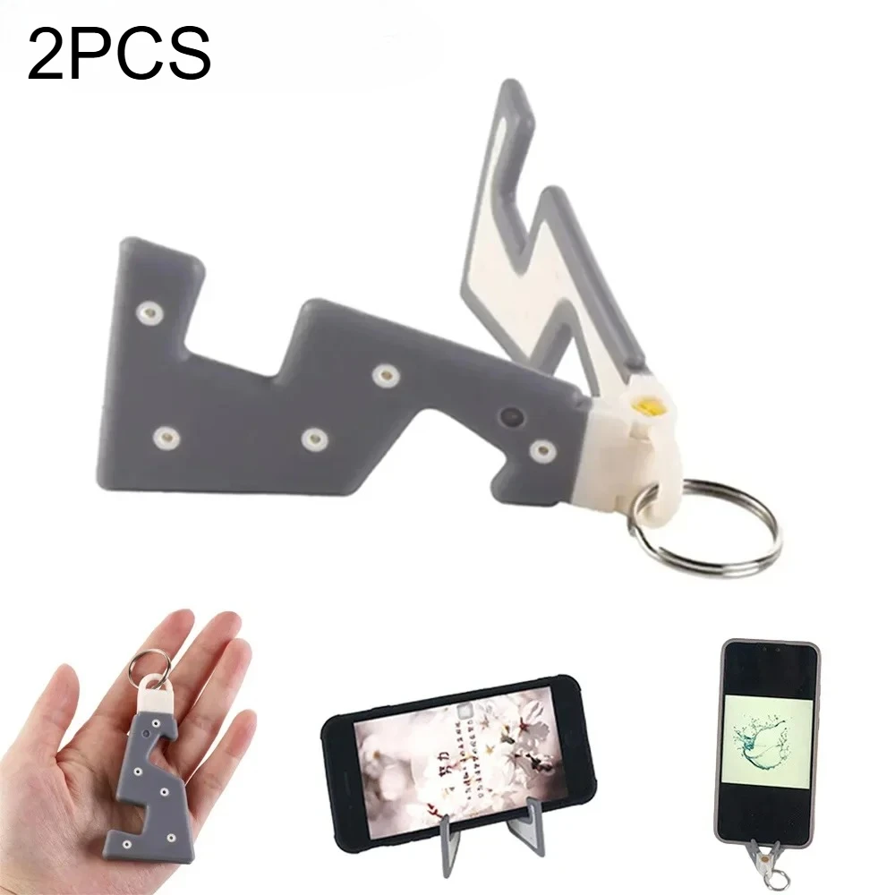 2Pcs Multi Functional Portable Foldable Phone Stand, Tablet Computer Lazy Person Support Stand, Portable Folding And Stable