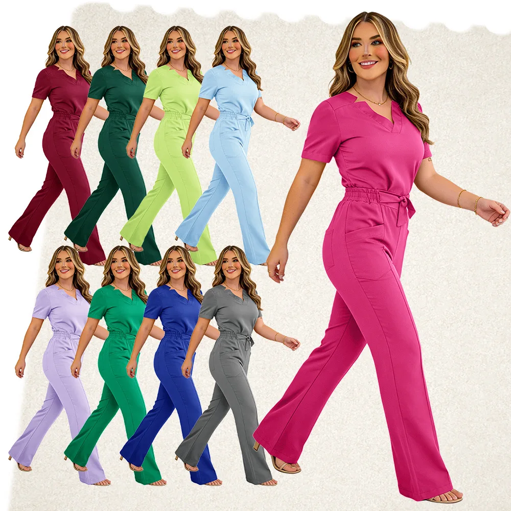 Pet Hospital Beauty Salon Scrubs Set Operating Room Hand Wash Uniform Unisex Suit