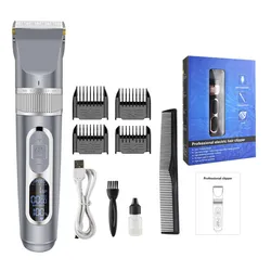 5 Gear Hair Clipper Cutting Machine Professional 8000rpm 2000mah Trimmer For Men Barber Accessories Shaver Male Lithium Battery