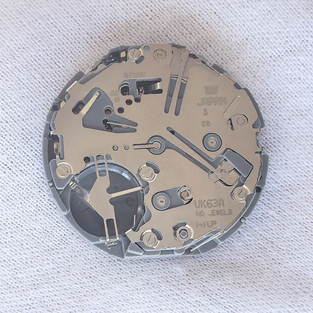 اليابان Seiko VK63 VK63A عالية الدقة حركة كوارتز كرونوغراف ثلاثة أيدي مع تاريخ كرونوغراف صغير 24 ساعة متعددة الوظائف