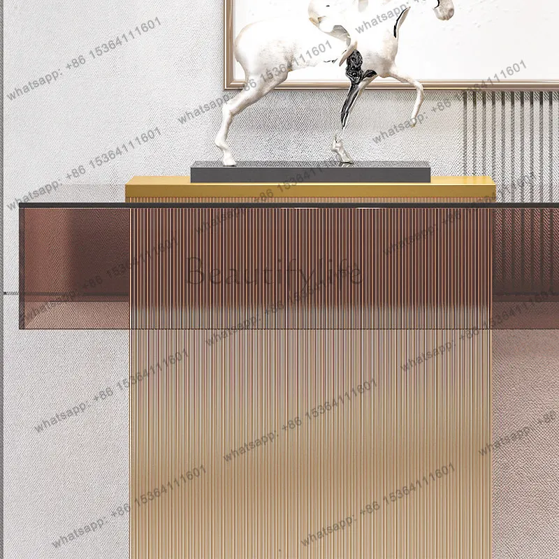 Modern simple Italian light luxury acrylic entrance living room entrance wall entrance cabinet