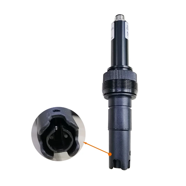Good Electrical Conductivity Sensor M12 Connector Pluggable EC TDS Salinity Probe RS485 4-20mA Output IP68 Rated ABS Material fo