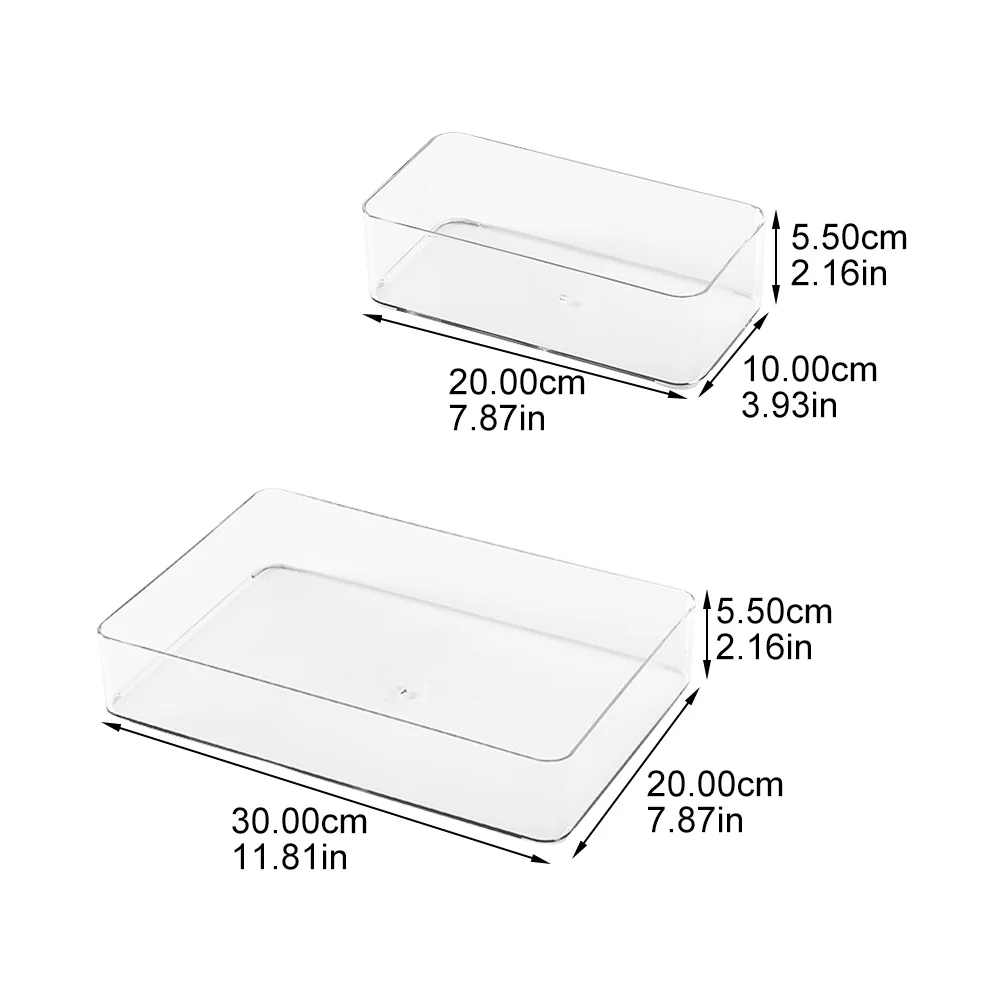 2 قطعة صندوق منظم الأدراج قسط مادة البولي بروبيلين متعددة الوظائف حقيبة للتخزين المنزلية للمطبخ الحمام غرفة نوم إمدادات المنزل