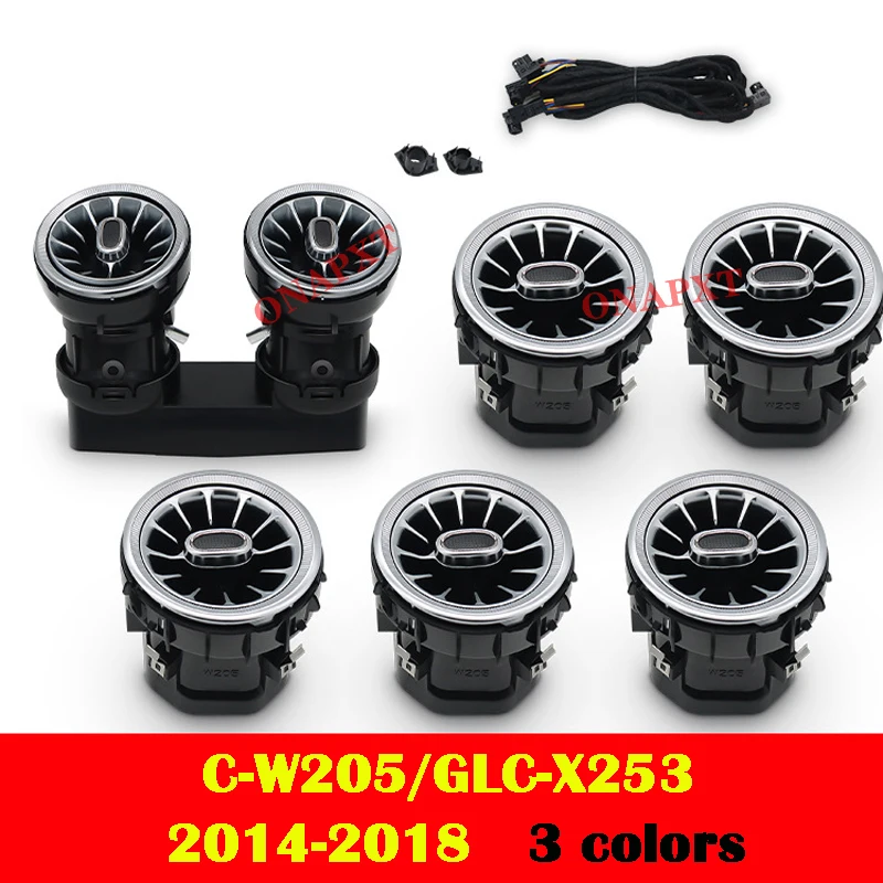 LED turbine nozzle sfeerverlichting luchtroosterlamp voor Benz C/GLC/A/CLA/GLA/E/S/G voor AMG W205 X253 W176 W117 W156 W213 W222 W464