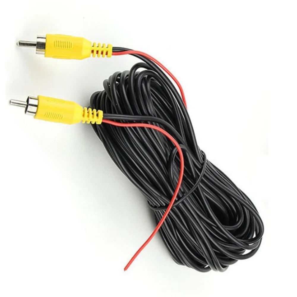 Extension Video Cable Reverse Wear-resistant Wire 15m Backup Cord PVC Parking 12-24V Camera Connector Portable