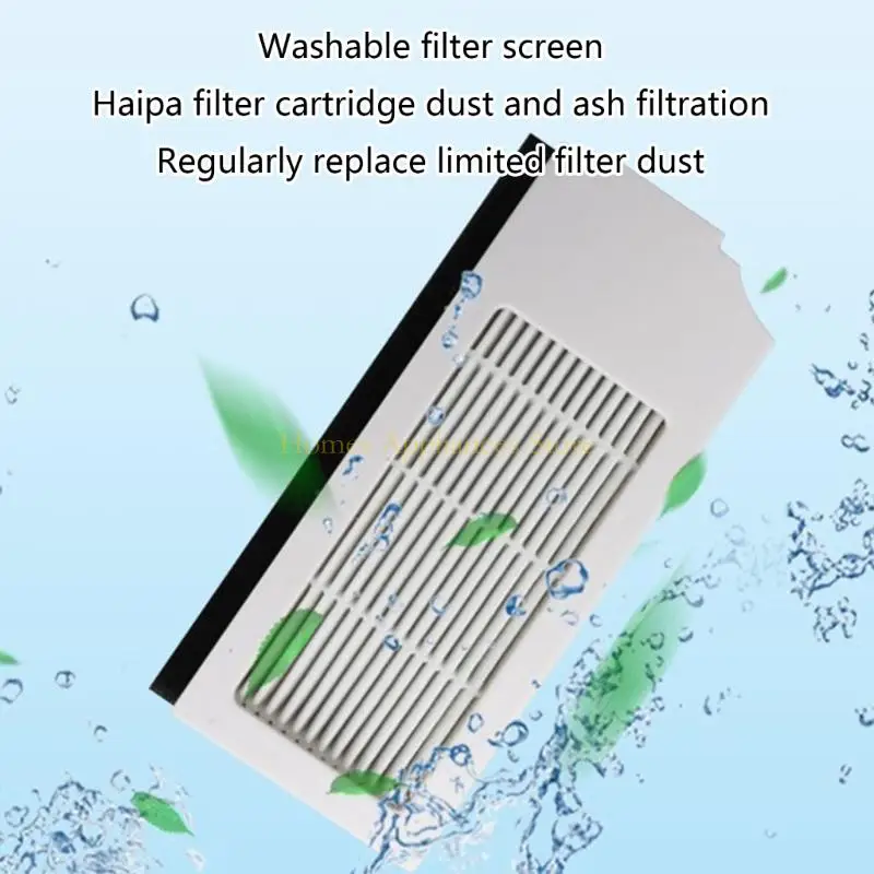 D0AB HEPA Bộ lọc chính Bàn chải MOP phù hợp với T10 Omin Robot Máy hút bụi