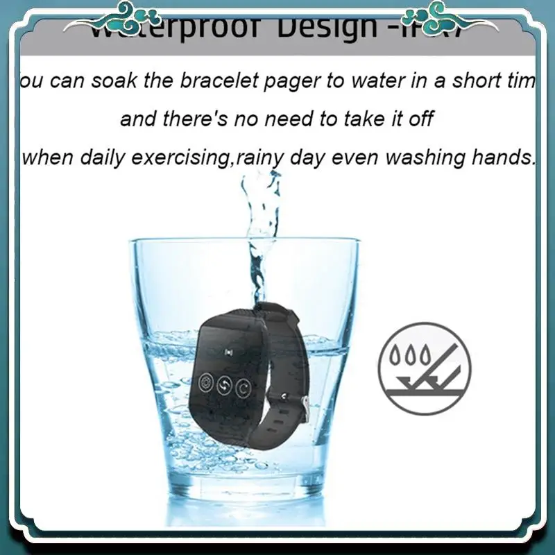 Easy To Use 690-D1 Wireless Watch Receiver Waiter Call Restaurant Pager For Cafe Dentist Clinic Home