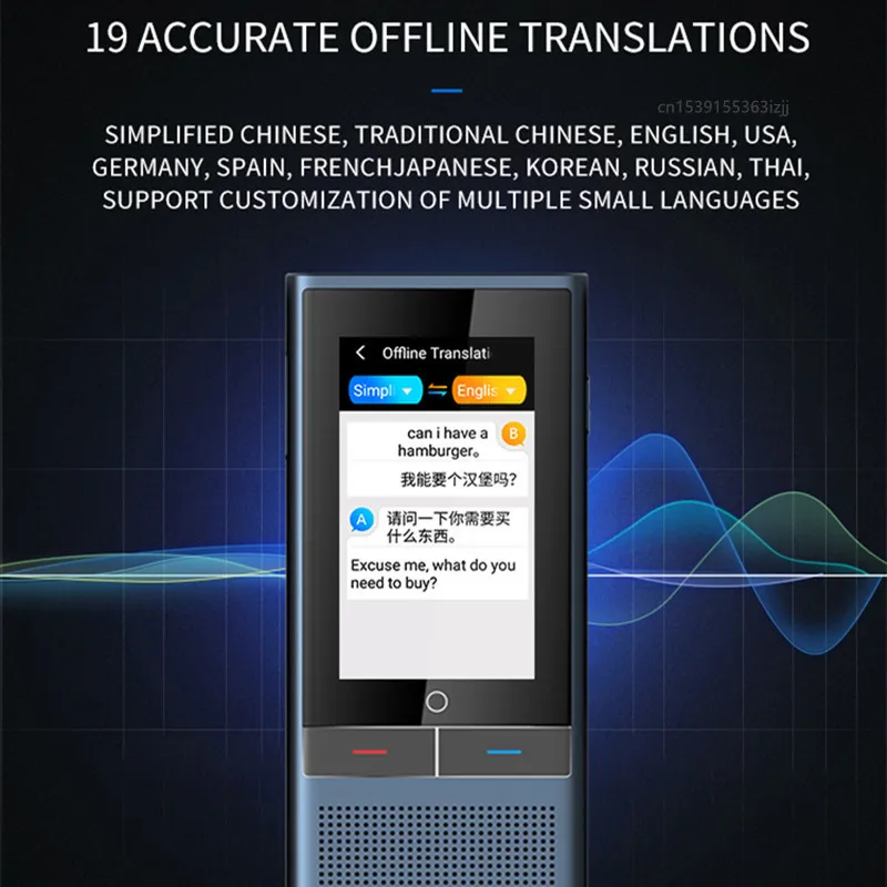 Translator Machine 117 Languages 4G Internet Real-time Recording Text Simultaneous Z6 Interpretation Translation AI Conversion