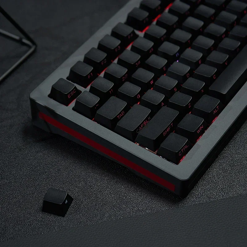 

White side light-transmitting keycap PBT two-color molding Original factory-adapted wireless mechanical keyboard