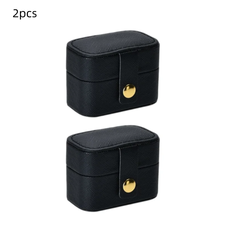 Mini Portable Jewelry Box, Ring Earring Storage Case