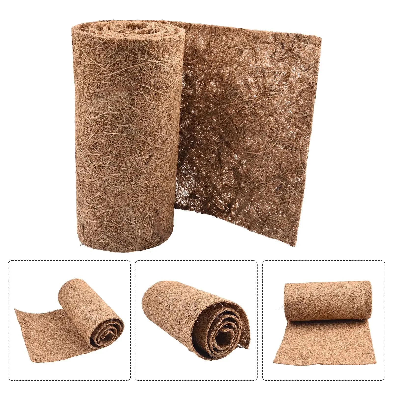 

Plant Fiber Roll Natural Reptile Carpet Mat Sheet Coconut Palm Mat Coir Mat Coconut Cuttable Floor