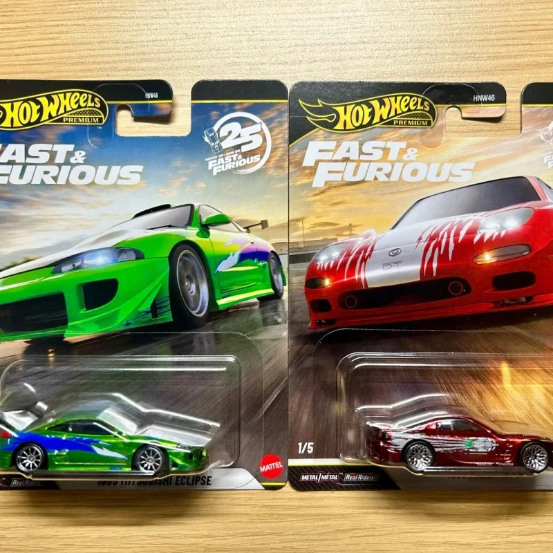 Hot Wheels Fast & Furious 25th Anniversary Limited Edition HNW46 Alloy Die-Cast Car Models Dodge Mazda Mitsubishi Toy Car Gift