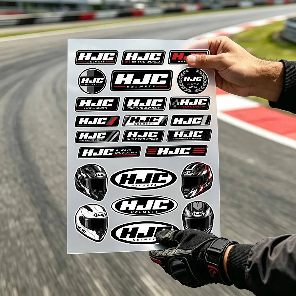 BikeHJC Motorcycle Helmet Aesthetic Graffiti Waterproof PVC Stickers for Car Motorcycle Skateboard Helmet Notebook