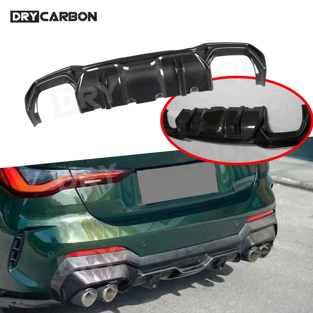 

For BMW 4 Series G22 G23 Coupe 2021+ Rear Bumper Lip Diffuser Car Styling Body Kits Accessories Auto Guard Bumper Guard