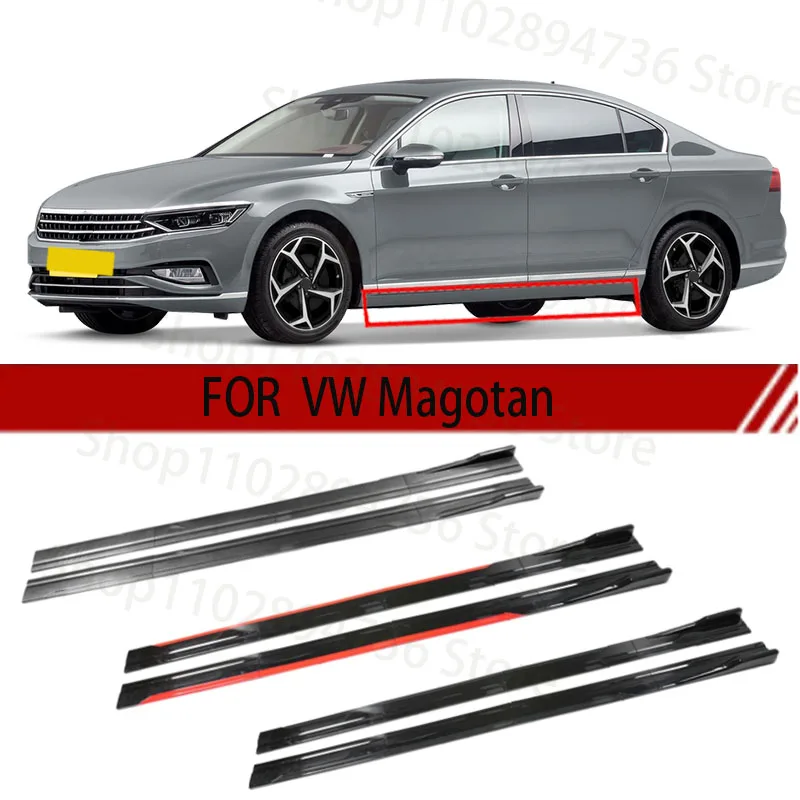 

FOR VW Magotan 2M Car Side Skirt Extension Plate Lip Separator Bumper 2.18M Racing Side Spoiler