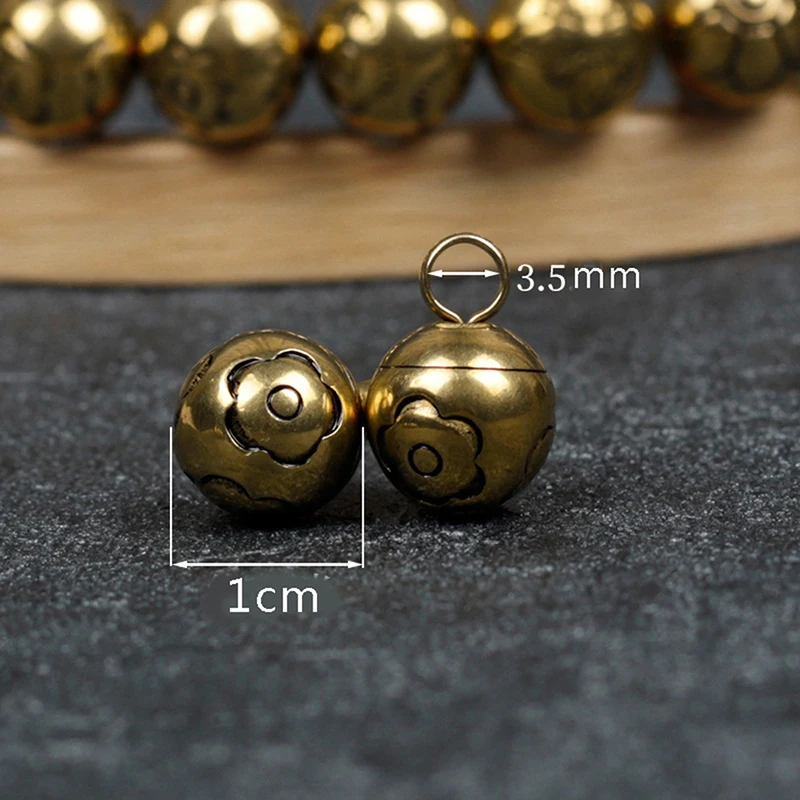 2pcs Brass Solid Round Cheongsam Button Tang Suit Hanfu Retro Chinese Disc Buckle Button Bracelet Copper Accessories Jewelry