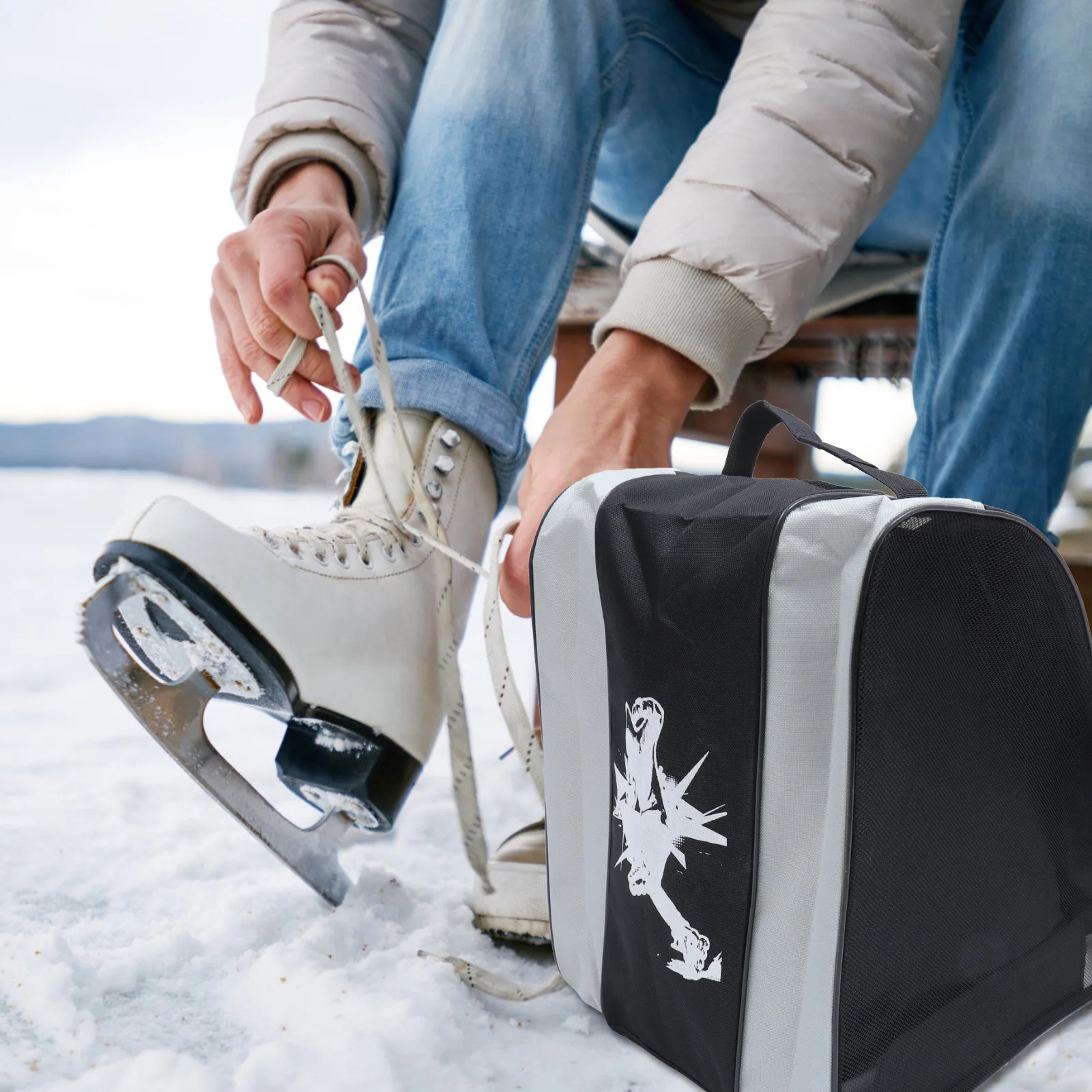 Прочная сумка для хранения, сумка для хранения роликовых коньков, роликовых коньков, портативная переноска для обуви для скейтбординга, легкая