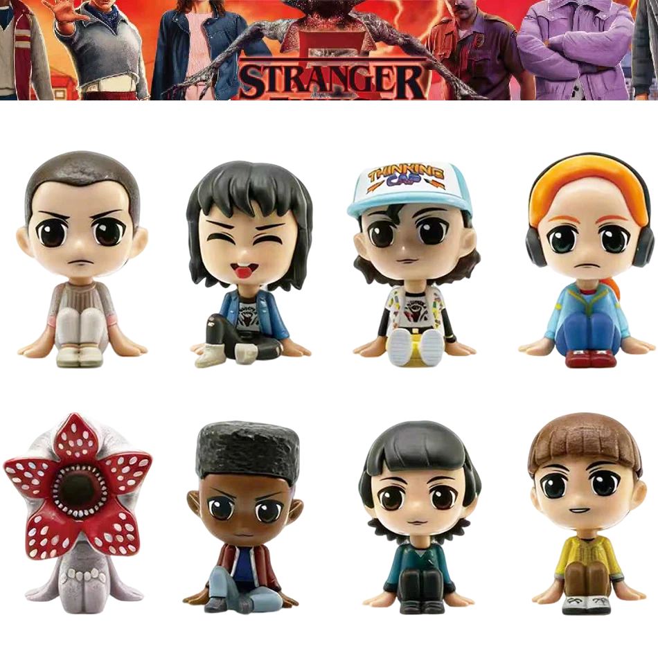 ฟิกเกอร์อนิเมะสุดฮิต ตัวละครเจน ไอฟ์ส/วิล ไบเออร์ส/ไมค์ วีลเลอร์ แอคชั่นฟิกเกอร์ คอสเพลย์ 8 ตัว/ชุด ของตกแต่ง ของเล่น ของขวัญปีใหม่