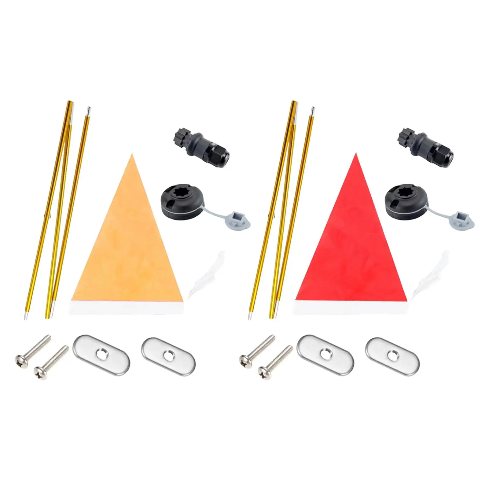 Kayak Flag Accessories,High Visibility Stable Base for Dinghy Boat Yacht