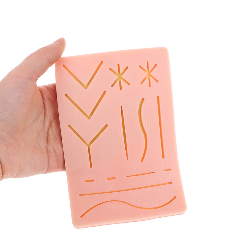 

●1Pcs Mini Silicone Human Skins Pad For Surgical Incision And Suture Of Basic Training Model