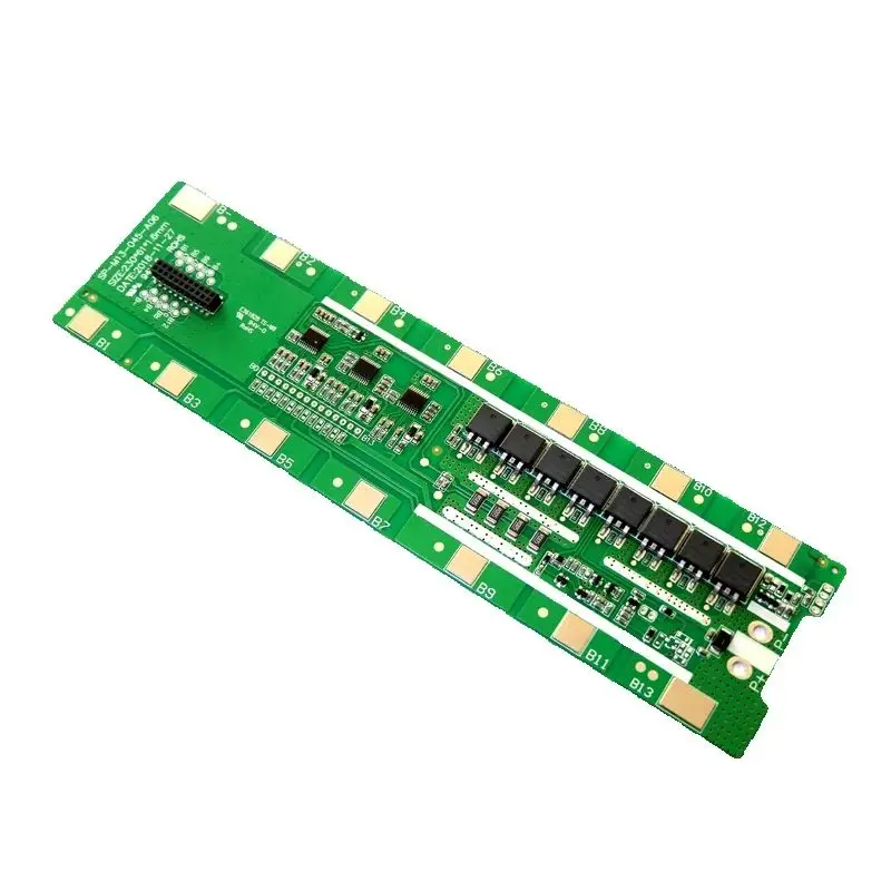 Batería de 48V BMS 13S 48V 30A BMS para batería de litio 48V10Ah 48V20Ah 48V30Ah BMS PCM PCB mismo puerto para carga y descarga