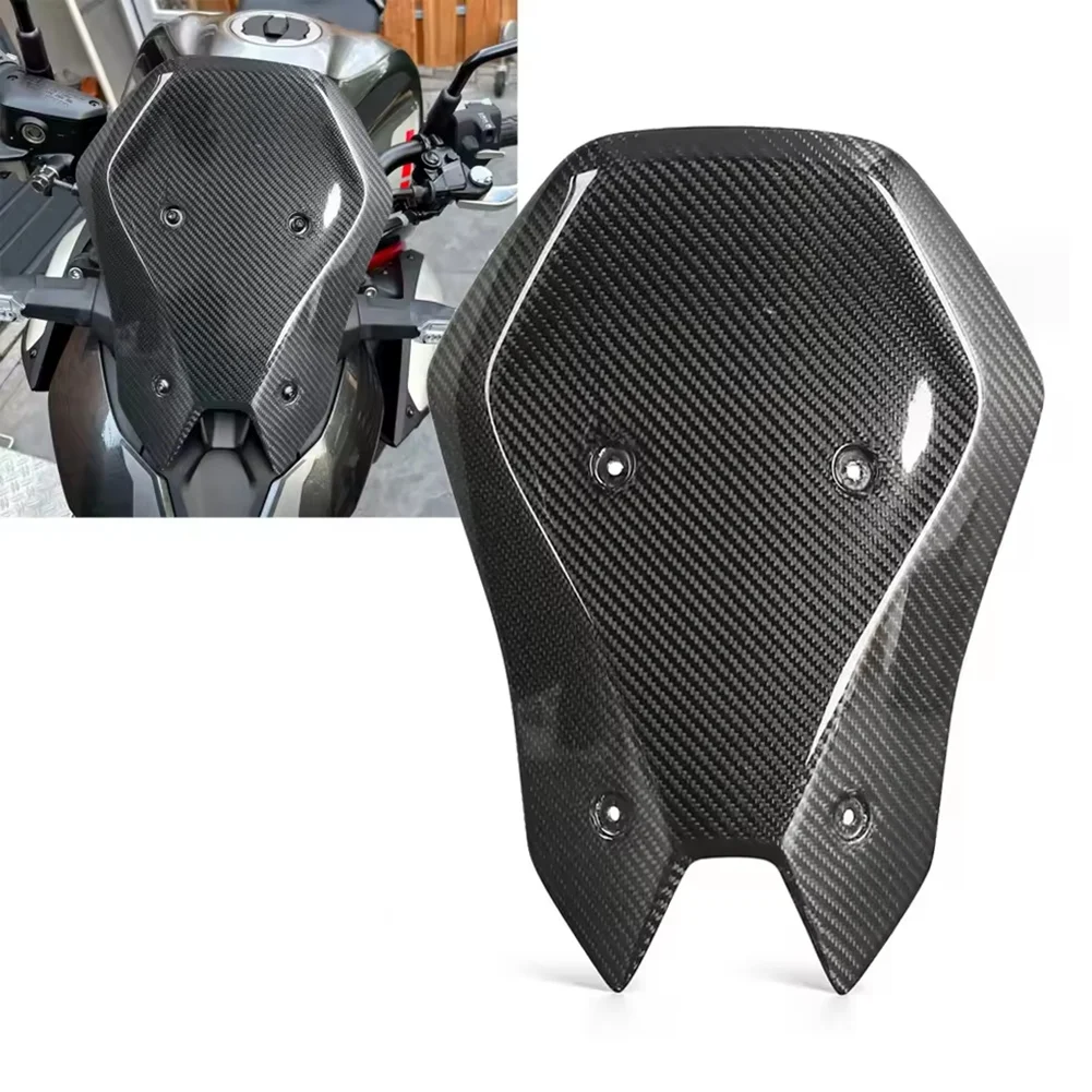 

Motorcycle Windscreen Windshield Air Deflector Accessories Carbon Fiber For Kawasaki Z 900 Z900 Z900SE Z900 SE 2025
