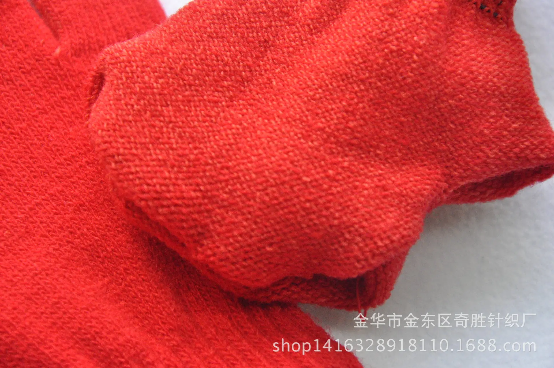 Winter 4-11 Year Old Children's Writing Cold-proof Warm Gloves Solid Color Knitted Wool Acrylic Full-finger Split-finger Gloves