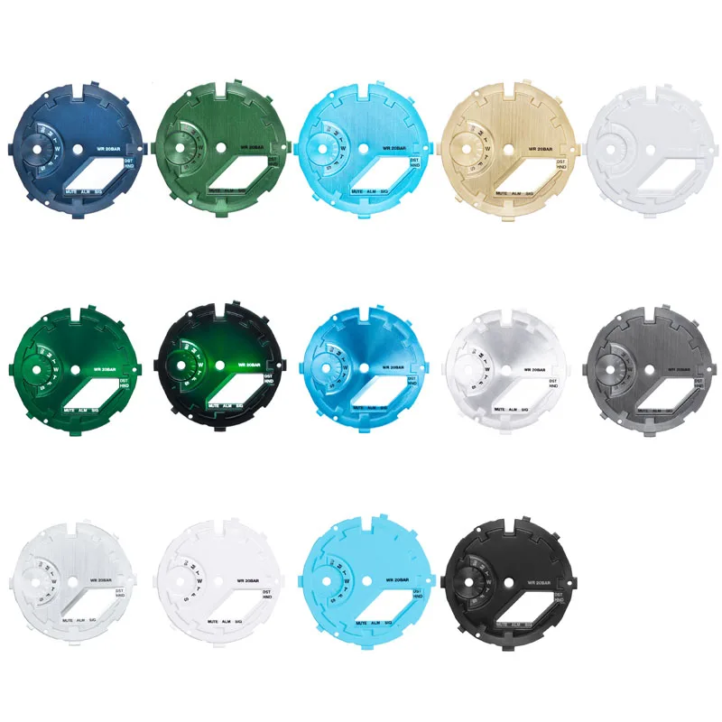 For Ca-sio GSHOCK GA-2100 GA-2110 The 3rd 4th Generation Watch Case Parts Waffle Dial  GA2100  GA2110 Inner Shadow Circle Bezel